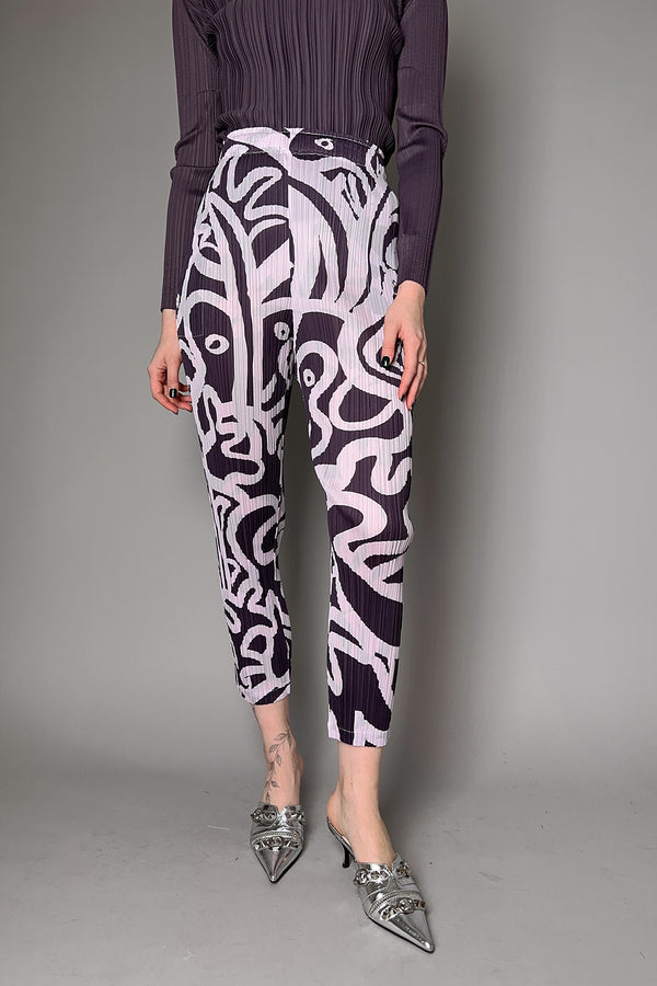 Pleats Please Issey Miyake SEEKER Pants in Light Purple- Ashia Mode- Vancouver, BC