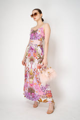 Sara Roka Rhinestone Embellished Grosgrain Ribbon Belt in Rose Pink Vancouver. Shop Online or in Store.