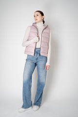 Tonet Goose Down Padded Hooded Vest in Pastel Lilac Vancouver. Shop Online or in Store.