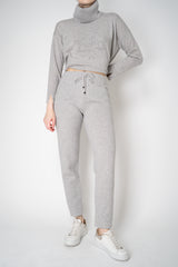 Tonet Pull-On Style Stretch Knit Jogger Pants in Light Grey Vancouver. Shop Online or in Store.