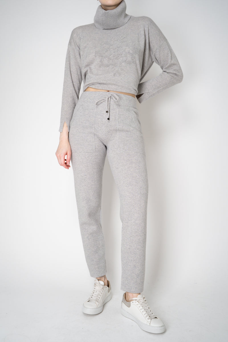 Tonet Pull-On Style Stretch Knit Jogger Pants in Light Grey Vancouver. Shop Online or in Store.