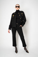Weill Sequin Tweed Military Jacket in Black Vancouver. Shop Online or in Store.