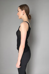 Annette Gortz Knitted Ribbed Baby Alpaca Camisole in Black