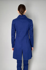Annette Gortz Stretch Linen Blazer Jacket in Royal Blue
