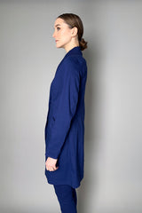 Annette Gortz Stretch Linen Blazer Jacket in Royal Blue