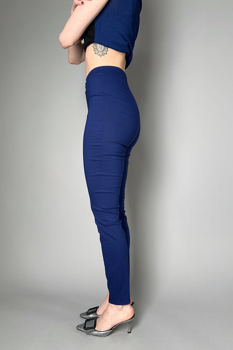 Annette Gortz Stretch Linen Skinny Pants in Royal Blue Vancouver. Shop Online or in Store.