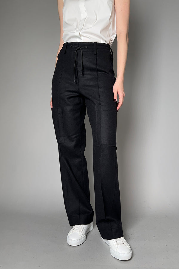 Annette Gortz Wide Leg Felted Wool Cargo Pants in Black - Ashia Mode – Vancouver, BC