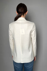 Antonelli Edwin Felt Wool Blazer in Off-White- Ashia Mode- Vancouver, BC