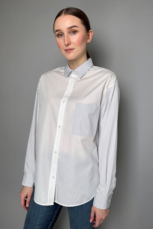 Antonelli Colin Striped Cotton Blouse- Ashia Mode- Vancouver, BC
