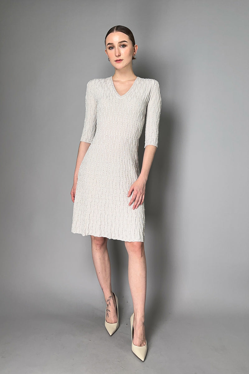 D. Exterior Knit Dress with Sequin Details in Clay Beige Vancouver. Shop Online or in Store.