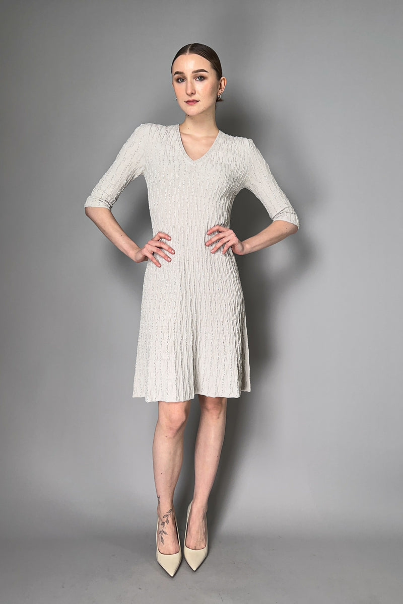 D. Exterior Knit Dress with Sequin Details in Clay Beige Vancouver. Shop Online or in Store.