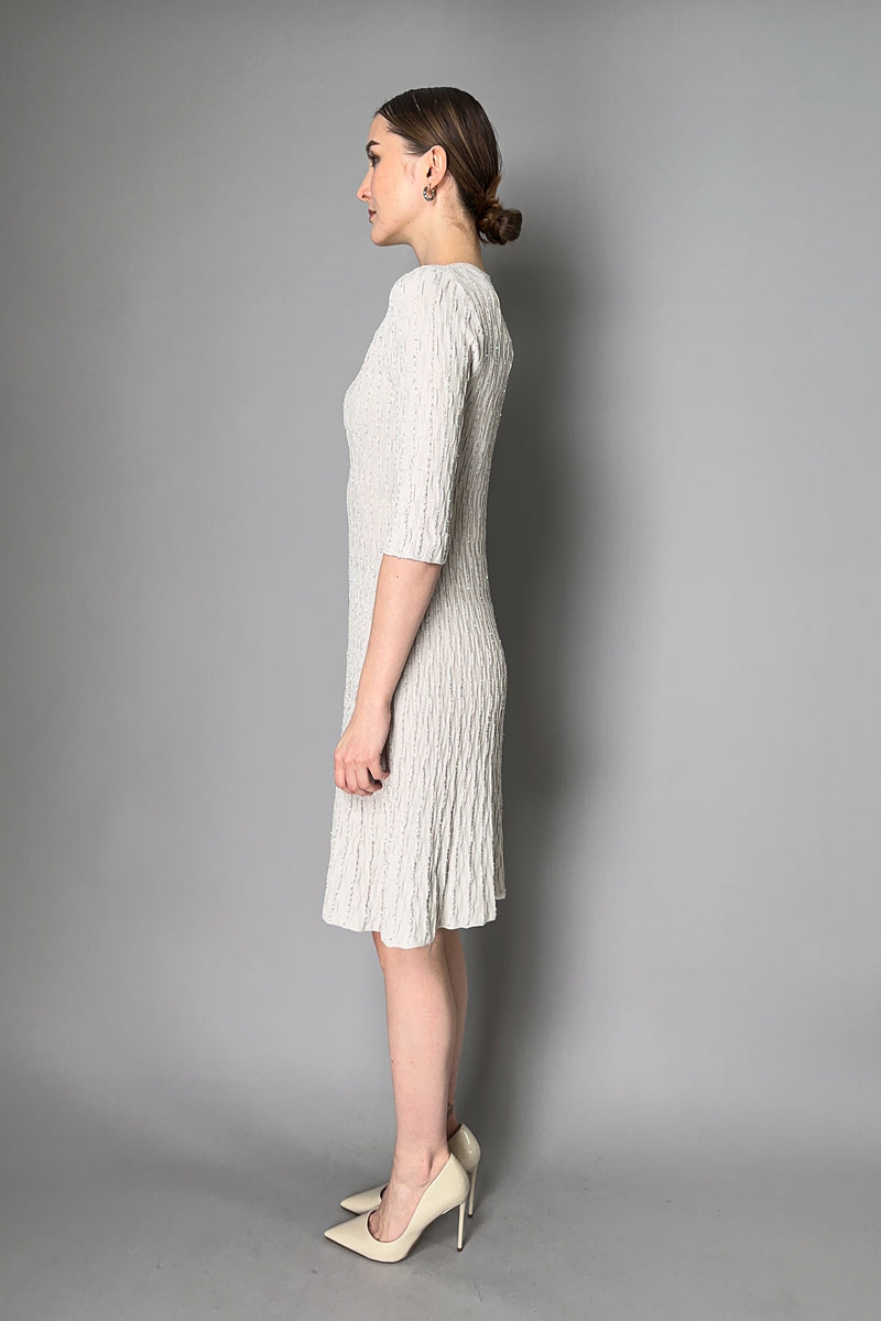 D. Exterior Knit Dress with Sequin Details in Clay Beige Vancouver. Shop Online or in Store.