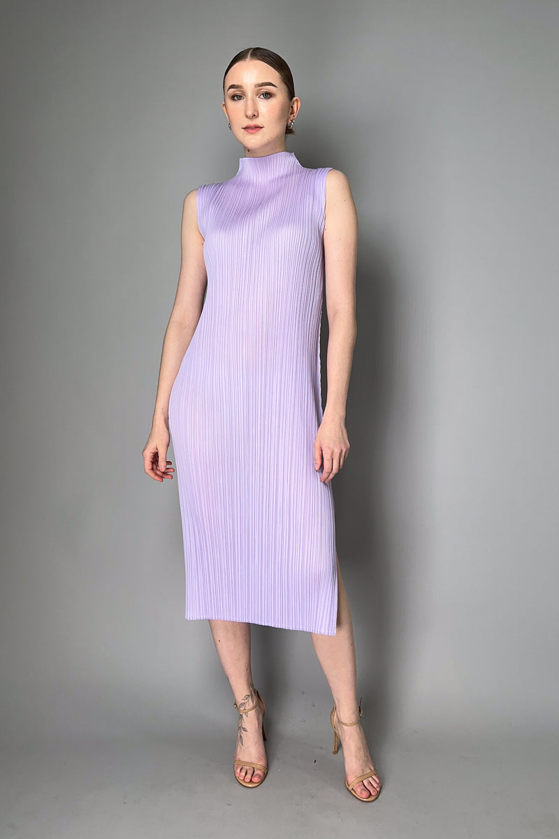 Pleats Please Issey Miyake Monthly Colors: April  Sleeveless Dress in Lavender