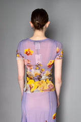 Fuzzi Blooming Florals T-shirt in Lavender