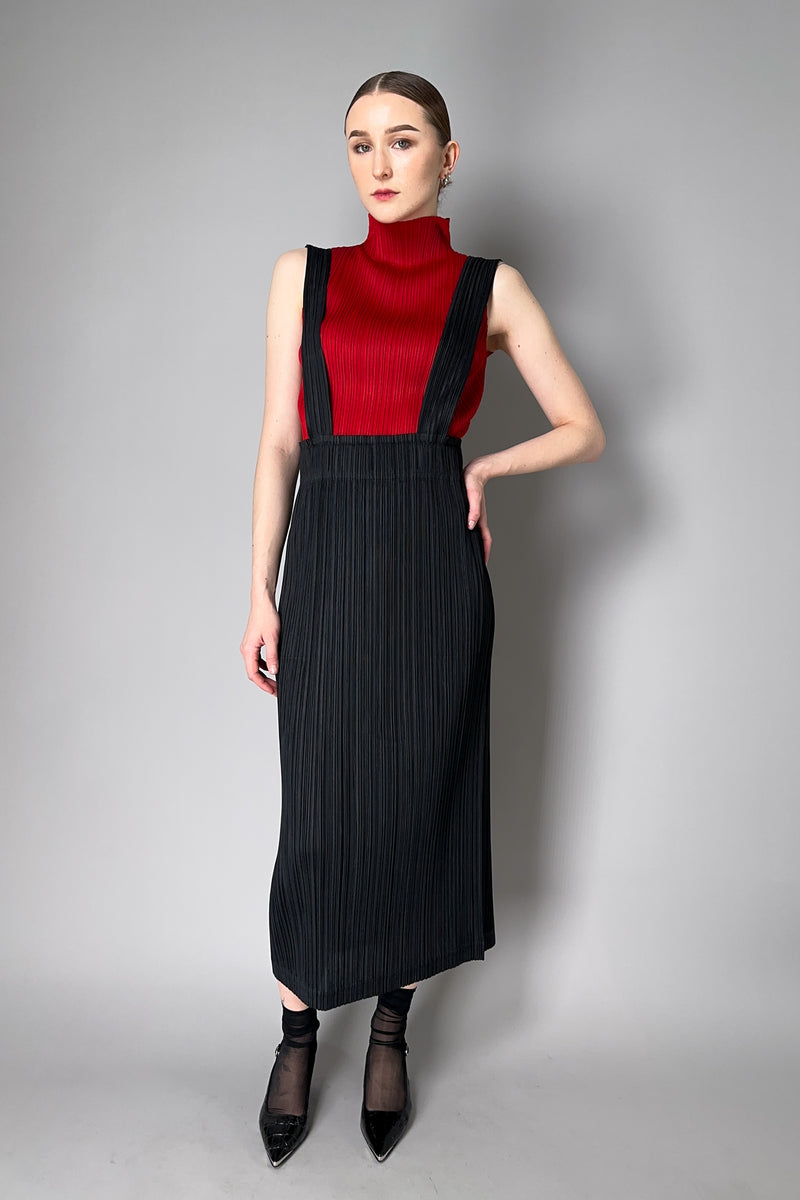 Pleats Please Issey Miyake Thicker Bottoms 2 Overall Skirt in Black