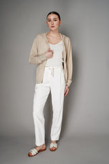 Lorena Antoniazzi Viscose Pull-On Pants in Off-White Vancouver. Shop Online or in Store. 