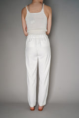 Lorena Antoniazzi Viscose Pull-On Pants in Off-White Vancouver. Shop Online or in Store. 