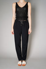 Lorena Antoniazzi Viscose Pull-On Pants in Black