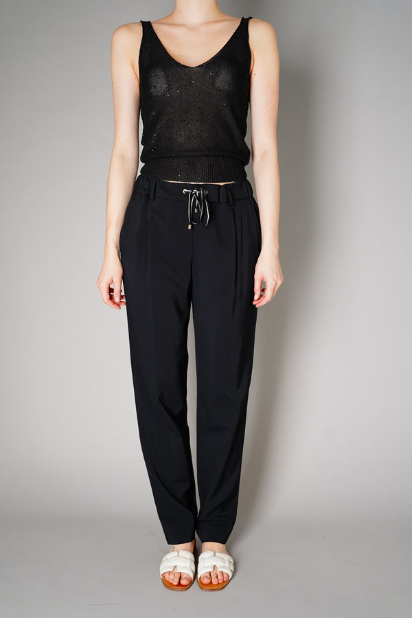 Lorena Antoniazzi Viscose Pull-On Pants in Black Vancouver. Shop Online or in Store. 