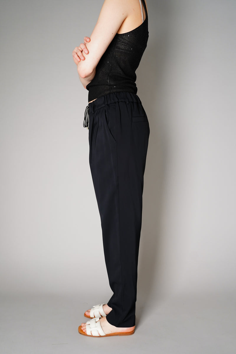 Lorena Antoniazzi Viscose Pull-On Pants in Black Vancouver. Shop Online or in Store. 
