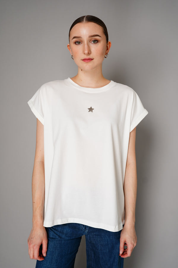 Lorena Antoniazzi Oversized Cotton T-Shirt in White