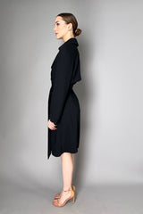 Barbara Bui Fluid Trench Coat Dress in Black