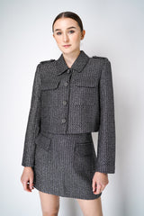 Self-Portrait Metallic Bouclé Jacket Vancouver. Shop Online or in Store.