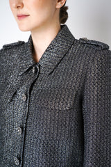 Self-Portrait Metallic Bouclé Jacket Vancouver. Shop Online or in Store.