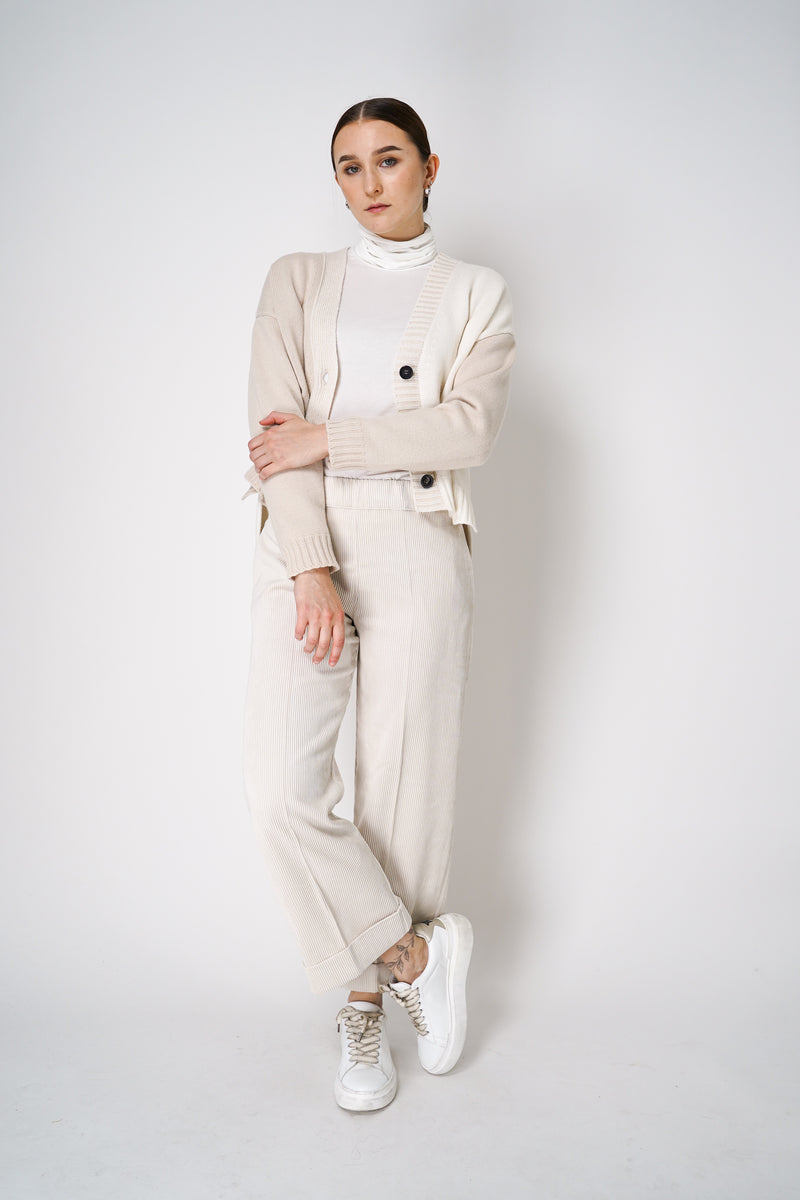 Peter O. Mahler Long Sleeve Turtleneck Jersey Pullover Top in White Vancouver. Shop Online or in Store.