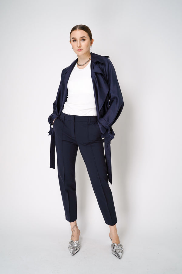 Dorothee Schumacher Emotional Essence Cigarette Pants in Navy Vancouver. Shop Online or in Store. 