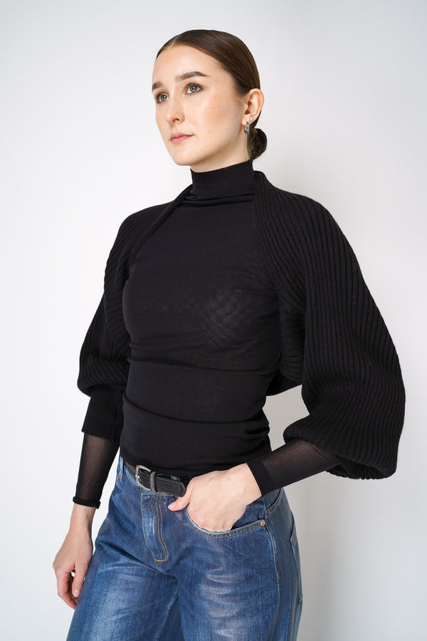 Antonelli Efesto Knit Bolero in Black Vancouver. Shop Online or in Store.