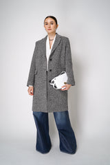 Antonelli Gissi Tweed Bouclé Coat in Grey Tone Vancouver. Shop Online or in Store.