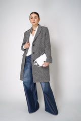 Antonelli Gissi Tweed Bouclé Coat in Grey Tone Vancouver. Shop Online or in Store.