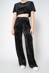 Herno Pull-On Style Velvet Pants in Black Vancouver. Shop Online or in Store.