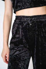 Herno Pull-On Style Velvet Pants in Black Vancouver. Shop Online or in Store.