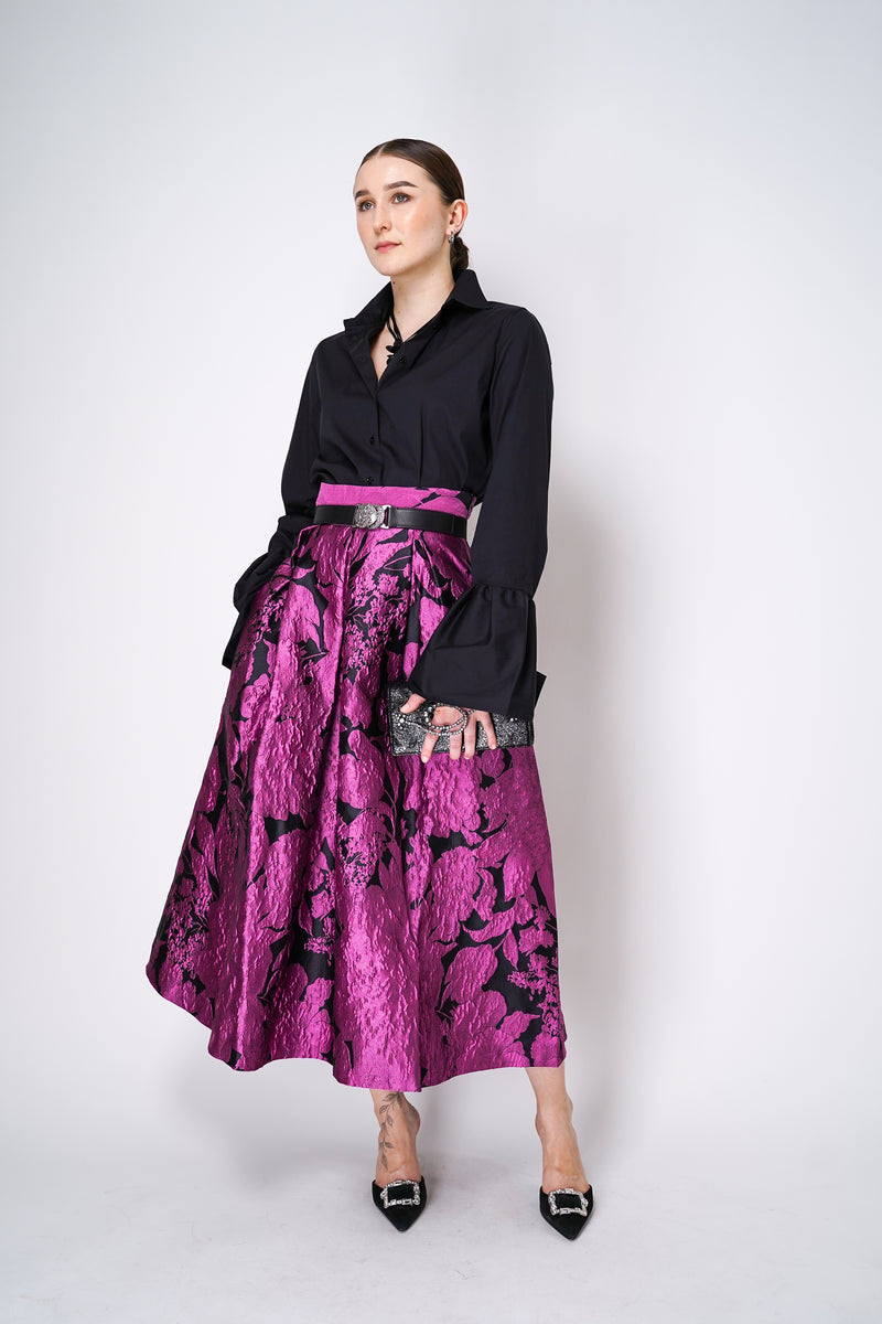Gavazzeni Black Elastic Belt with Glitter Buckle Vancouver. Shop Online or in Store. 