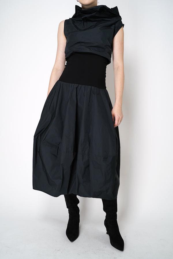 Peter O. Mahler Taffeta Tulip Skirt in Black Vancouver. Shop Online or in Store.