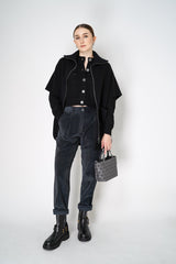 Tonet Pleated Corduroy Pants in Petrol Vancouver. Shop Online or in Store.