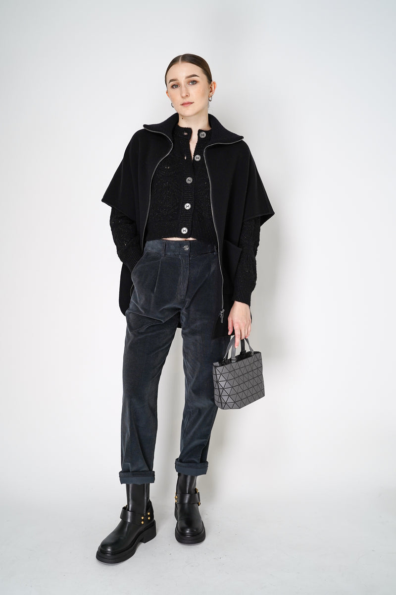 Tonet Pleated Corduroy Pants in Petrol Vancouver. Shop Online or in Store.