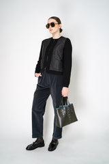 Tonet Pleated Corduroy Pants in Petrol Vancouver. Shop Online or in Store.
