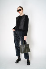 Tonet Pleated Corduroy Pants in Petrol Vancouver. Shop Online or in Store.