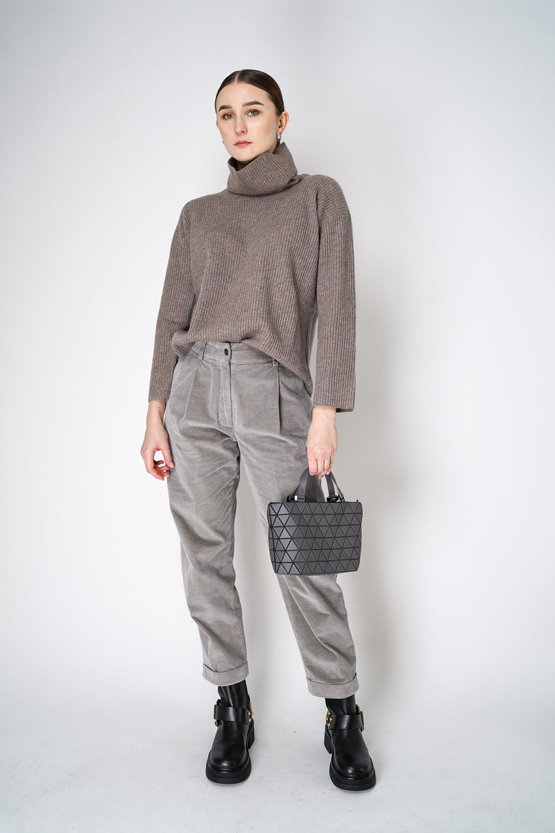 Tonet Pleated Corduroy Pants in Taupe Vancouver. Shop Online or in Store.