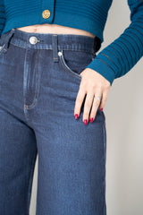 Balmain Knit Viscose Stripe Cardigan in Blue