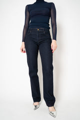 Rag & Bone Sutton Full Slim Cigarette Jeans in Navy Wash