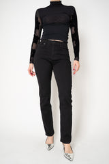 Rag & Bone Flexi Wren High-RIse Slim Jeans in Black