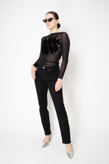Rag & Bone Flexi Wren High-RIse Slim Jeans in Black