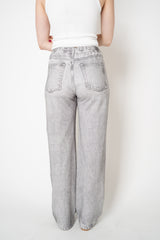 Rag & Bone Miramar Terry Drawstring Wide Leg Jeans in Icy Grey