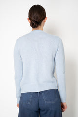 Fabiana Filippi Wool Cashmere Knit Cardigan with Strass Embroidery in Light Blue