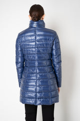 Herno Ultralight Technology Goose Down Padded Coat in Cobalt Blue