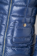 Herno Ultralight Technology Goose Down Padded Coat in Cobalt Blue
